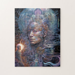 Surreal Man Visionary Art Pussel