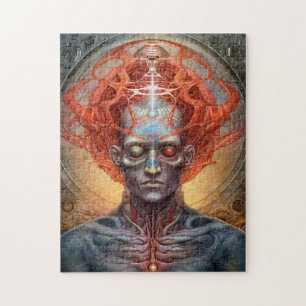 Surreal Man Visionary Art Pussel