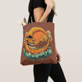 Surreal måntatuering stil Totebag Tygkasse