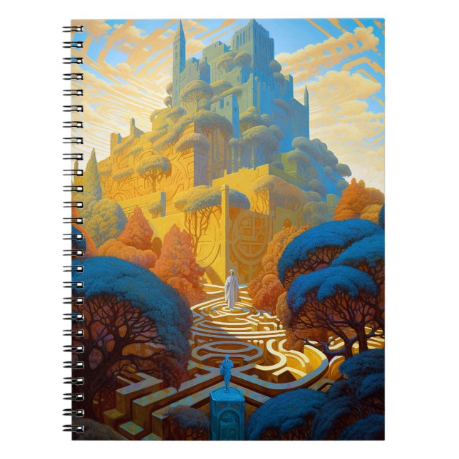 Surreal Maze City Anteckningsbok (Framsidan)