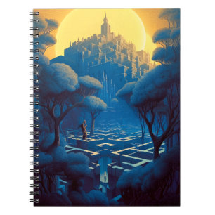 Surreal Maze City Anteckningsbok