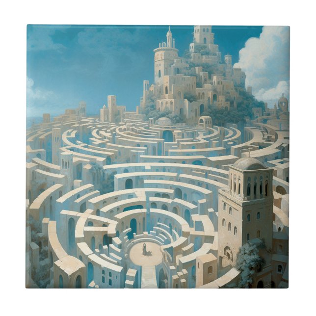 Surreal Maze City Kakelplatta (Framsidan)