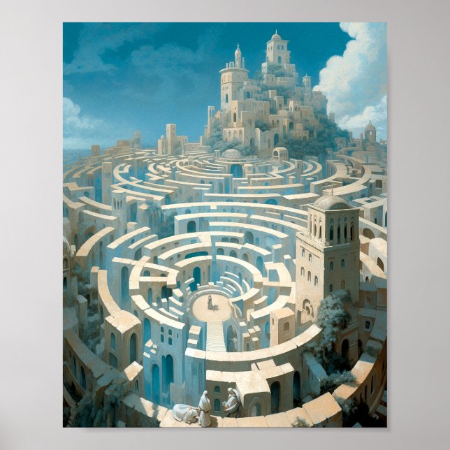 Surreal Maze City Poster (Framsidan)