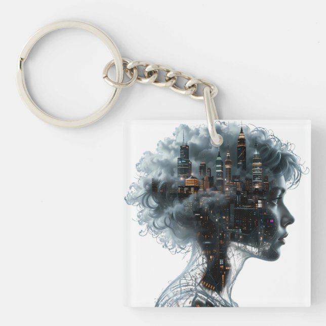 Surreal Mindscape: City within a Woman's Head (Framsidan)