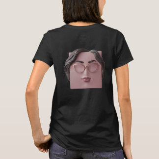Surreal minimalist kvinna t-shirt - modern konst g