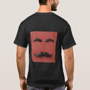 Surreal minimalist mustasch t-shirt - modern konst