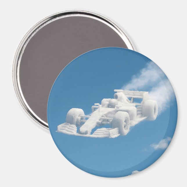 Surreal molnracer cirkulär magnet (Front/Back)