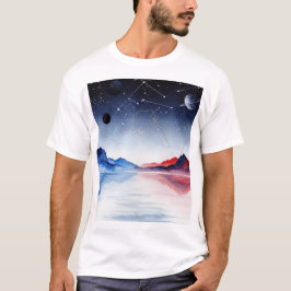 Surreal nattscen landsbygd t shirt