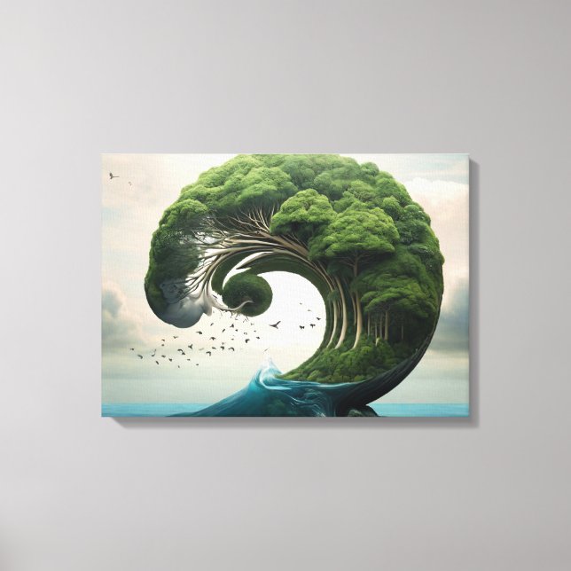 Surreal natur Art Canvastryck (Framsida)