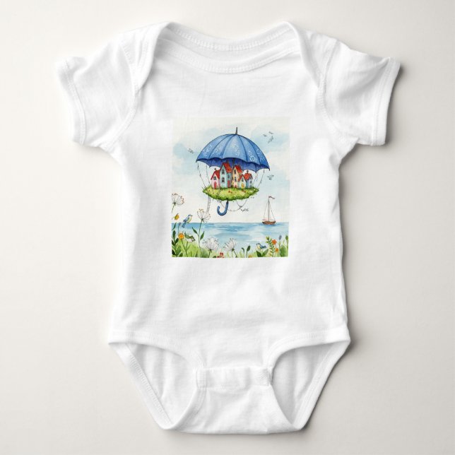 Surreal och fridfull scen t shirt (Framsida)
