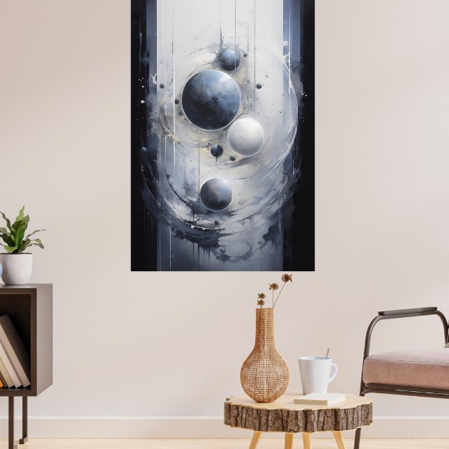 Surreal omloppsmask poster (Vardagsrum 3)