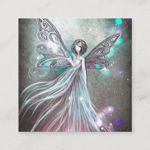 Surreal Paearls Fairy Fyrkantigt Visitkort