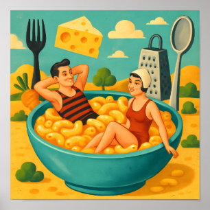 Surreal par Simmor i en Cheesy Noodles Bowl Poster