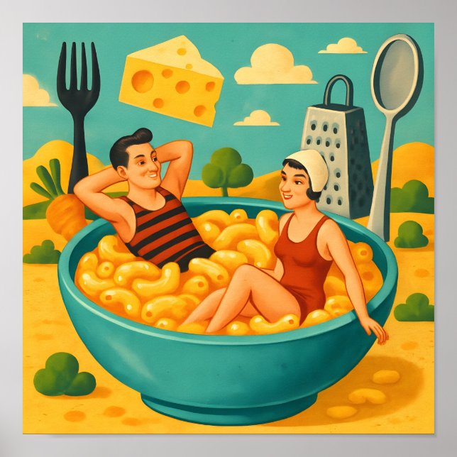 Surreal par Simmor i en Cheesy Noodles Bowl Poster (Framsidan)