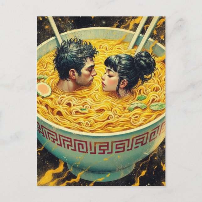 Surreal par Simmor i en Noodles-Bowl Vykort (Framsida)