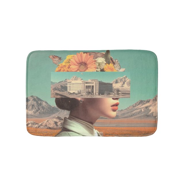 Surreal Portrait with Architectural Landscape Badrumsmatta (Framsidan)
