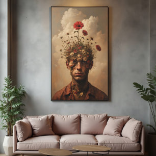 Surreal porträttbild från Mind Garden Poster