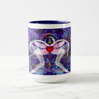 Surreal Psychedelic Dragon Fly Mugg