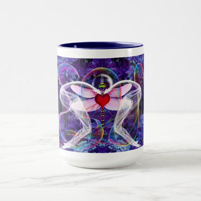 Surreal Psychedelic Dragon Fly Mugg (Center)