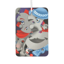Surreal Puzzle Ansikte Car Luft Freshener