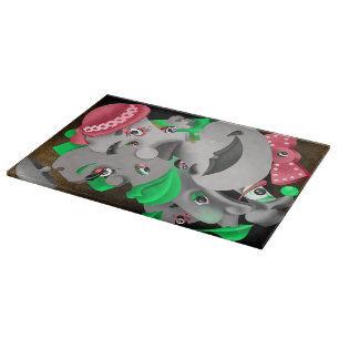 Surreal Puzzle Ansikte Choppboard