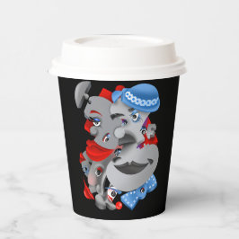 Surreal Puzzle Ansikte Papprare Kopp