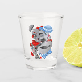 Surreal Puzzle Ansikte Shot Glass