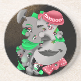 Surreal Puzzle Ansikte Underlägg