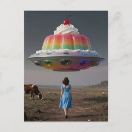 Surreal Rainbow Sweet Treat Vykort