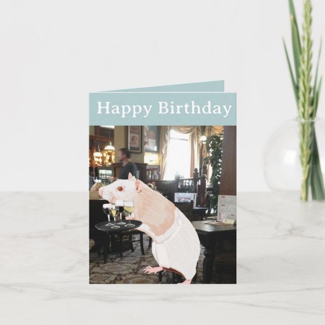 Surreal råttvaktar Editable Kort (Framsida)