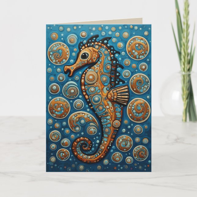 Surreal Seahorse Kort (Framsida)