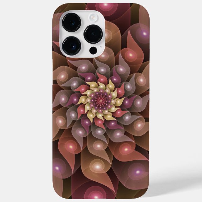 Surreal Shiny Flower Modern Abstrakt Fractal Art (Baksida)