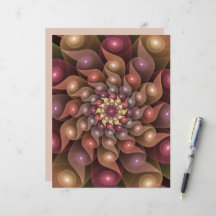 Surreal Shiny Flower Modern Abstrakt Fractal Art