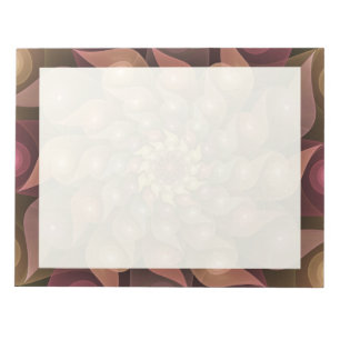 Surreal Shiny Flower Modern Abstrakt Fractal Art Anteckningsblock