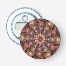 Surreal Shiny Flower Modern Abstrakt Fractal Art Flasköppnare