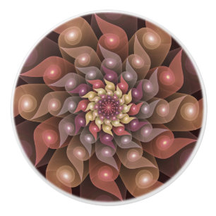 Surreal Shiny Flower Modern Abstrakt Fractal Art Knopp