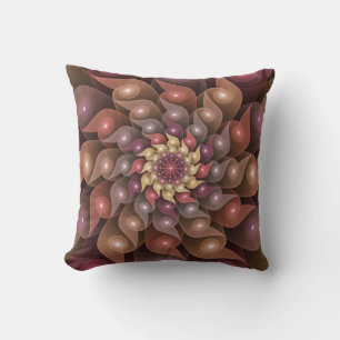 Surreal Shiny Flower Modern Abstrakt Fractal Art Kudde