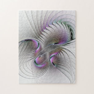Surreal Shy Beauty Modern Abstrakt Fractal Art Pussel