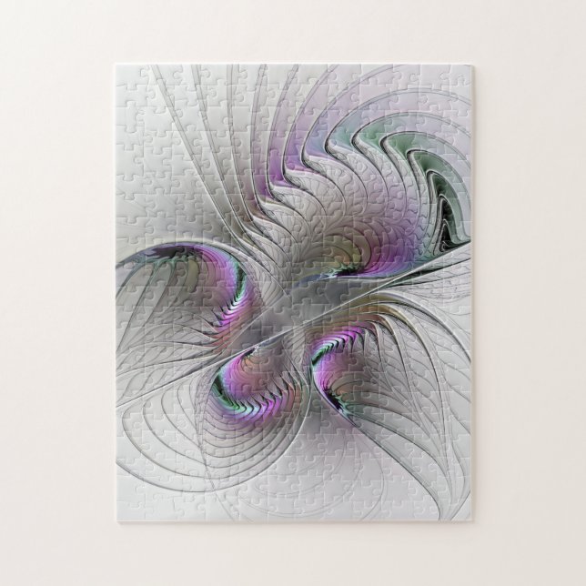 Surreal Shy Beauty Modern Abstrakt Fractal Art Pussel (Vertikal)