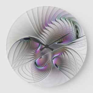 Surreal Shy Beauty Modern Abstrakt Fractal Art Stor Klocka