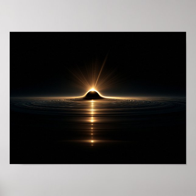 Surreal silhuett som faller in i en färgrik kosmis poster (Framsidan)