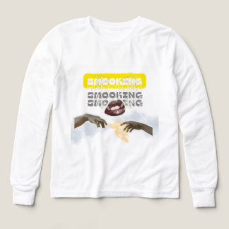 Surreal Smoking Lips and Michelangelo Hands PopArt T Shirt
