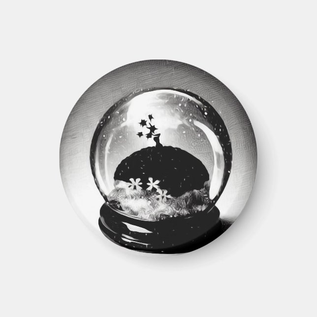 Surreal Snö Globe Magnet (Framsidan)