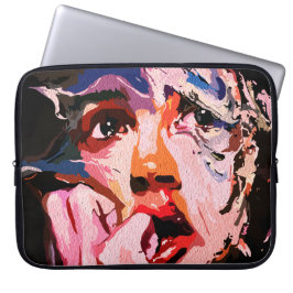 Surreal Sönderbruten Reflektion – Abstrakt Emotion Laptop Fodral