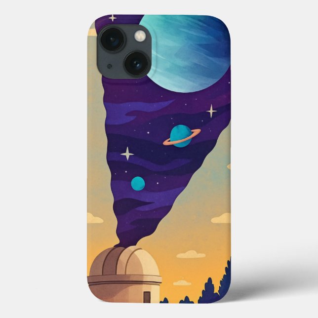  Surreal Space Observatory Phone Case – Cosmic Fan (Baksida)