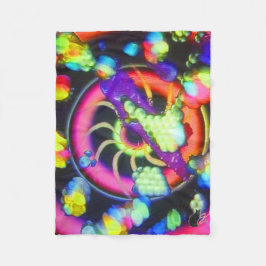 Surreal Spiral Fleece Blanket