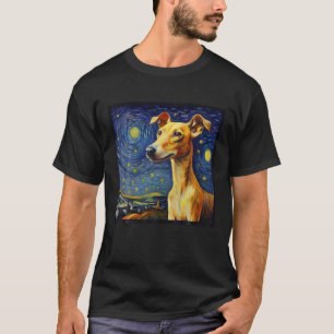 Surreal Starry Night Whistring Hund tröja