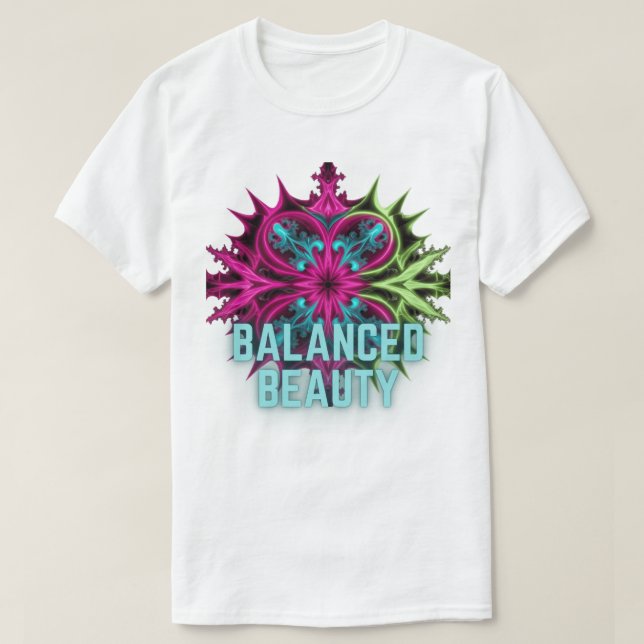 Surreal symmetri - Balanserad skönhet T Shirt (Design framsida)