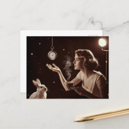 Surreal Tea med Bunny Vykort