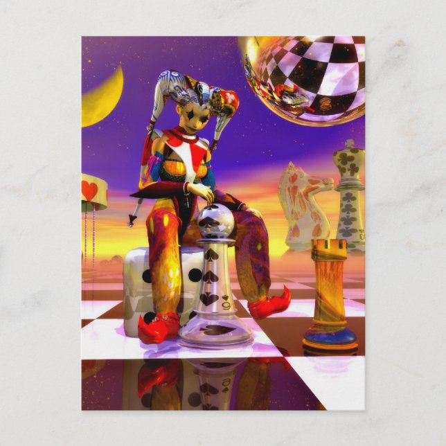 Surreal tid av Lenny metafysisk konst Vykort (Framsida)